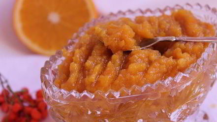 Рецепт тыквенного джема с хурмой и апельсином