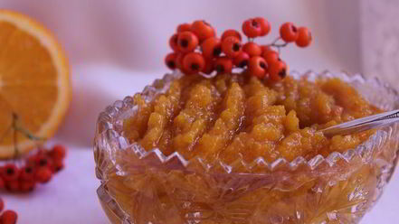 Рецепт тыквенного джема с хурмой и апельсином