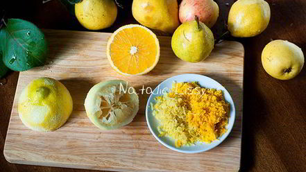 Рецепт яблочного джема с апельсинами и грушей