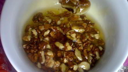 Рецепт грецких орехов с медом