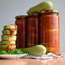 Рецепт Кабачков по-грузински на зиму