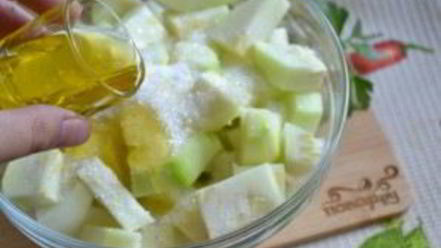 Рецепт кабачков в чесночном соусе на зиму