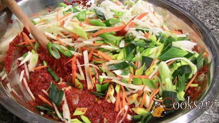 Рецепт капусты кусочками по-корейски