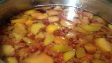 Рецепт брусничного компота