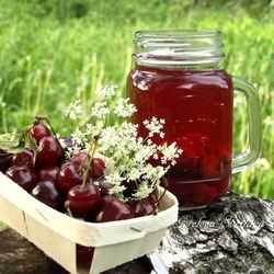 Рецепт Черешнева-вишневого компот