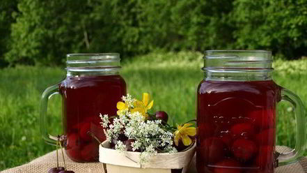 Рецепт черешнева-вишневого компот