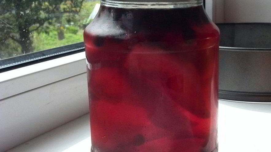 Рецепт грушева-черноплодного компот