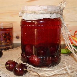 Рецепт Компота черешневого на зиму с ванилином