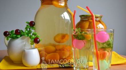 Рецепт компота из абрикосов с лимоном на зиму