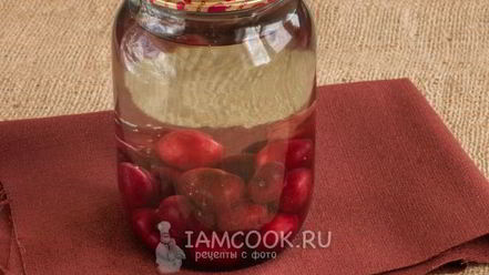Рецепт компота из черешни без стерилизации на зиму