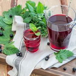 Рецепт Компота из черной смородины