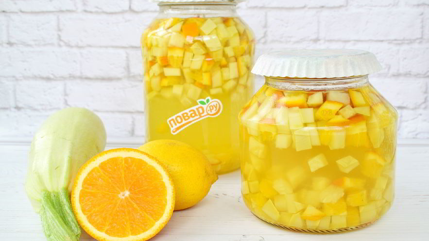 Рецепт компота из кабачков