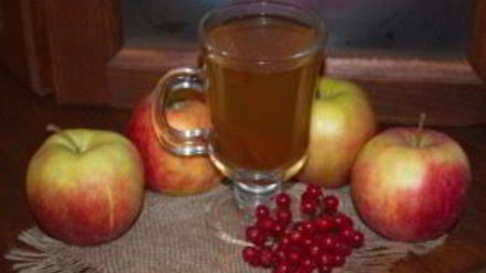 Рецепт компота из калины и яблок