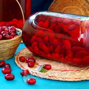 Рецепт Компота из кизила на зиму