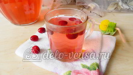 Рецепт компота из клюквы