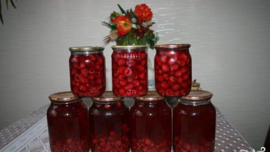 Рецепт компота из малины