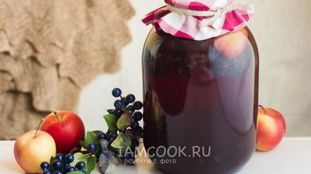 Рецепт компота из терна и яблок на зиму