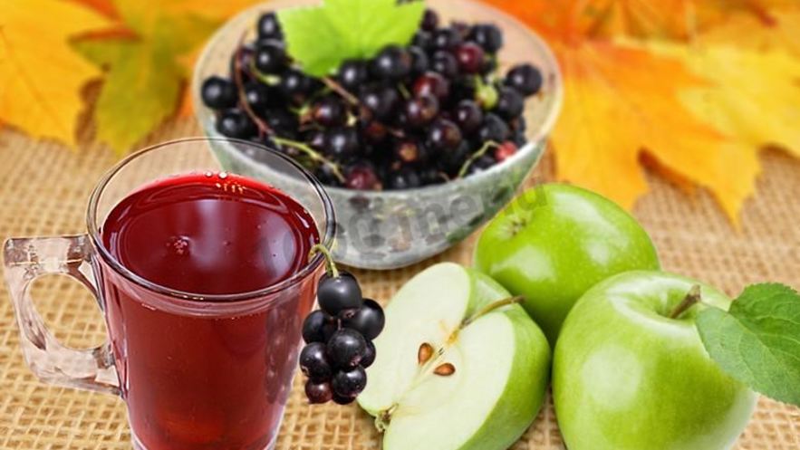 Рецепт компота из яблок и смородины на зиму