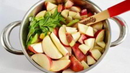 Рецепт компота с ревенем и яблоками