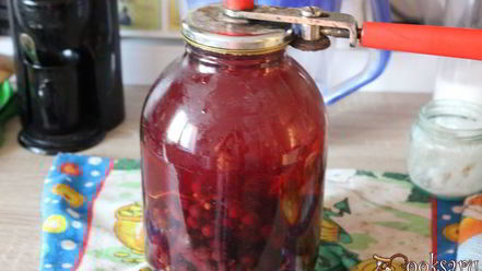 Рецепт виноградного компота на зиму