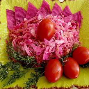 Рецепт Квашеной капусты по-армянски со свеклой на зиму