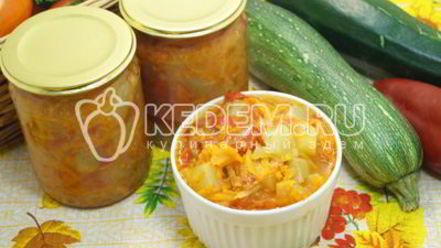 Рецепт лечо из кабачков на зиму