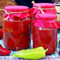 Рецепт Лечо из перца и помидоров без уксуса