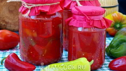 Рецепт лечо из перца и помидоров без уксуса