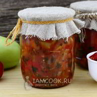 Рецепт Лечо из перца, помидоров и лука