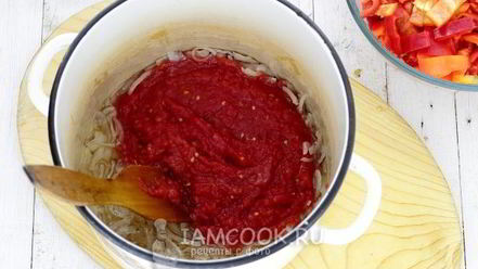 Рецепт лечо из перца, помидоров и лука