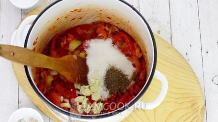 Рецепт лечо из перца, помидоров и лука