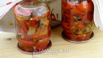 Рецепт лечо из перца, помидоров и лука