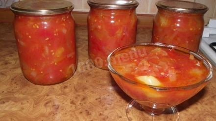 Рецепт лечо из помидор с луком и перцем