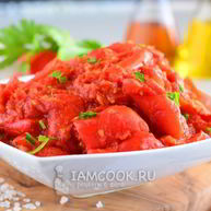 Рецепт Лечо из помидоров и перца с чесноком