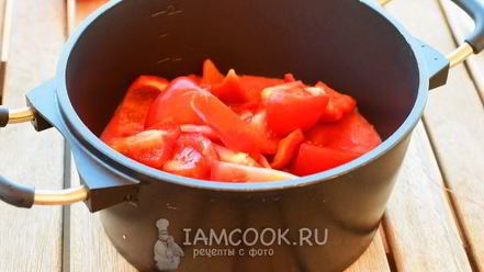 Рецепт лечо из помидоров и перца с чесноком