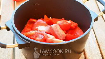 Рецепт лечо из помидоров и перца с чесноком
