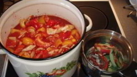 Рецепт лечо из помидоров и перца