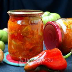 Рецепт Лечо из зеленых помидоров