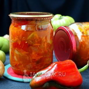 Рецепт Лечо из зеленых помидоров