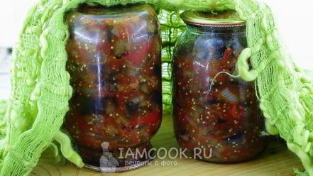 Рецепт лечо с баклажанами, помидорами и перцем