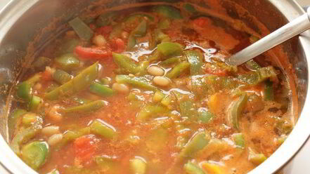 Рецепт лечо с фасолью