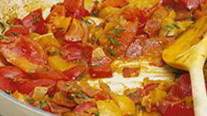 Рецепт Лечо с копченостями