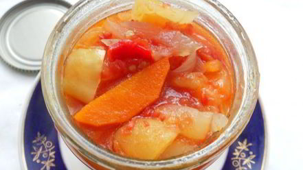 Рецепт лечо с луком и морковью в мультиварке на зиму