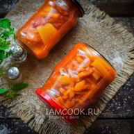 Рецепт Лечо с морковью и томатной пастой