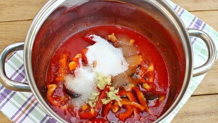 Рецепт лечо с огурцами, помидорами и перцем