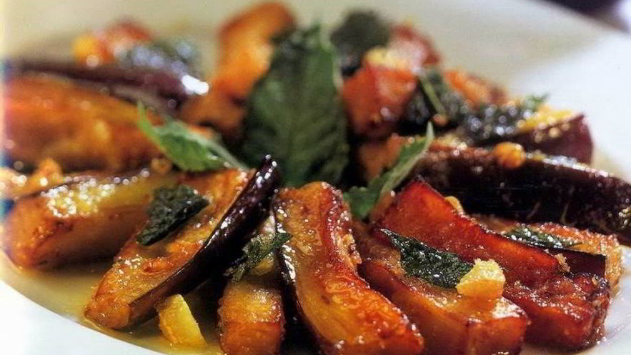 Рецепт баклажанов, маринованных с мятой