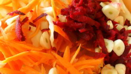 Рецепт быстро маринованная капуста розовый закат