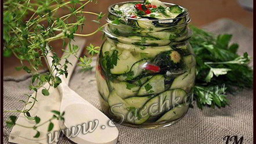 Рецепт кабачков маринованных