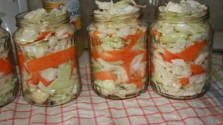 Рецепт капусты, маринованной ны зиму в банках