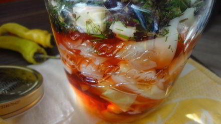 Рецепт капусты, маринованной по-грузински